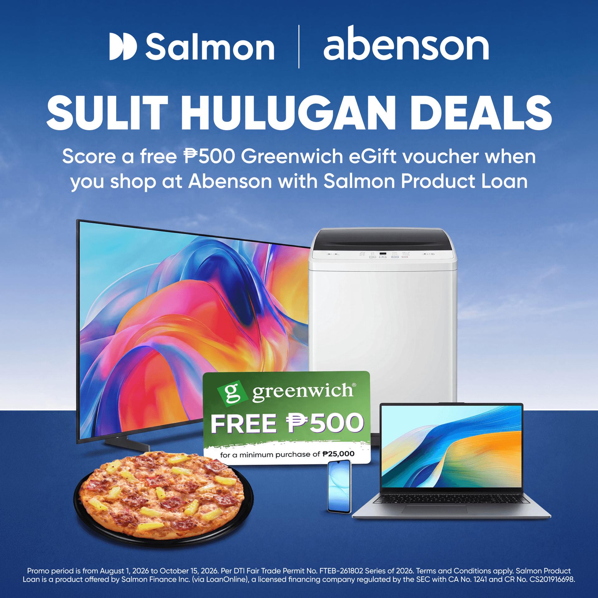 Sulit Hulugan Deals at Abenson