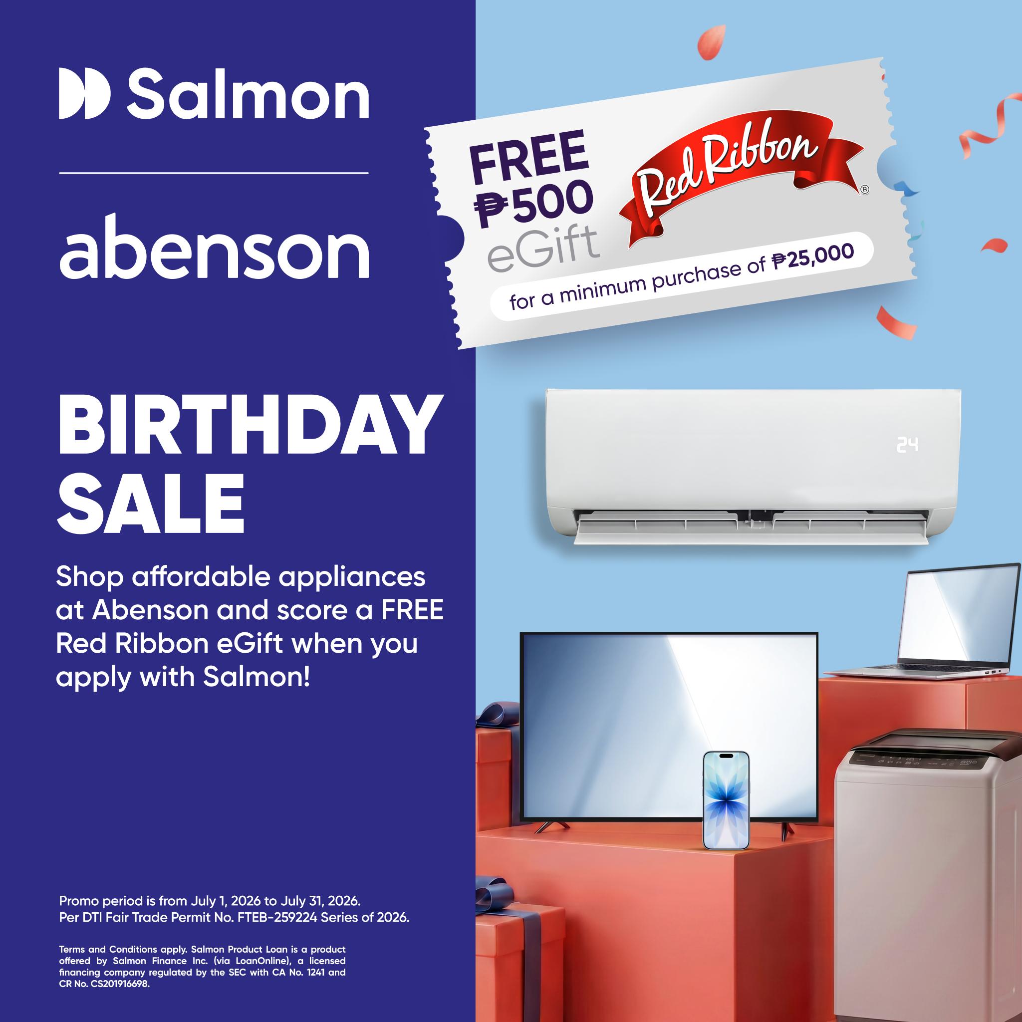 Abenson Birthday Sale