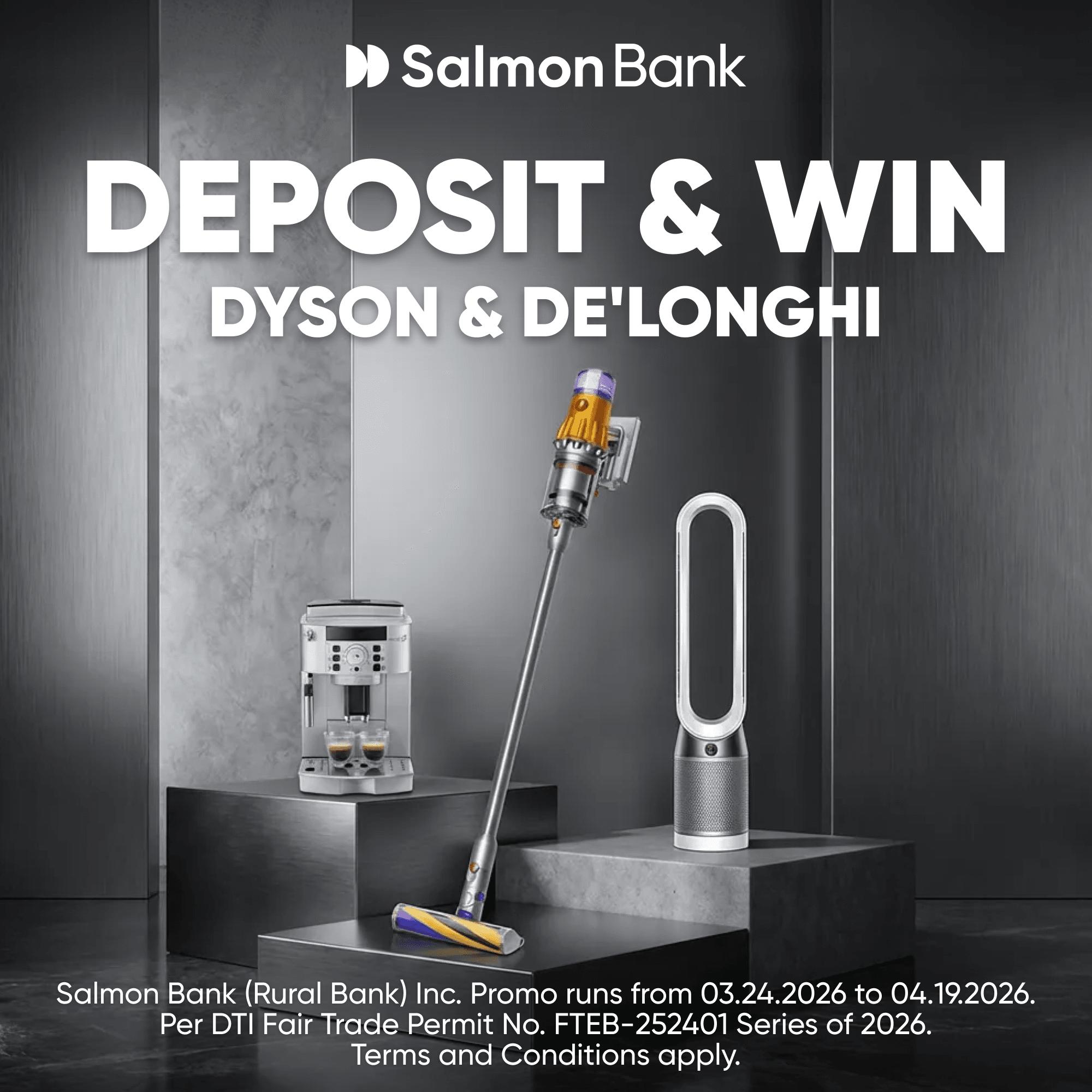 Deposit & Win Dyson & De'Longhi