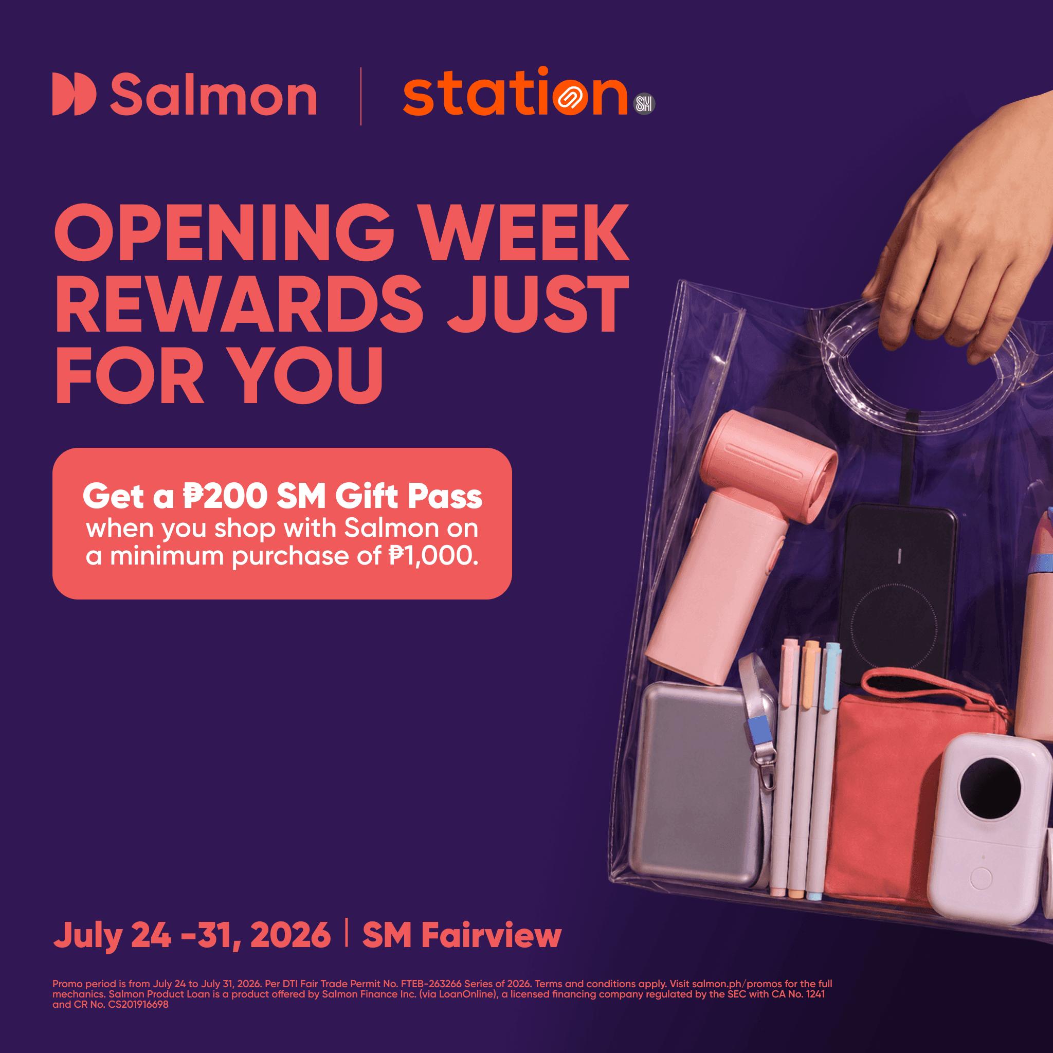 Opening week rewards just for you at Station by SM