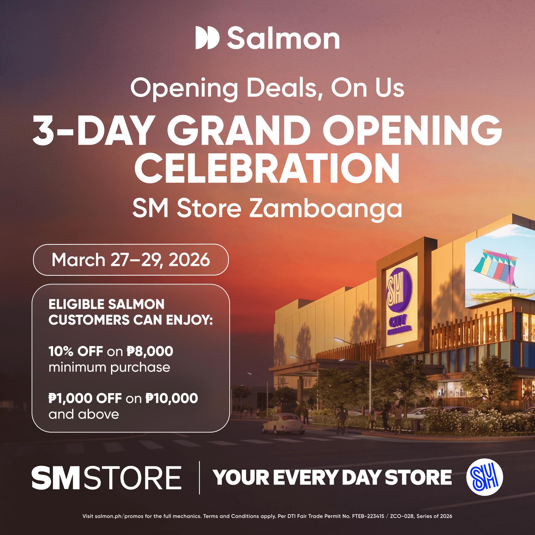 Sm Store Zamboanga Opening Month Promo